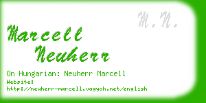 marcell neuherr business card